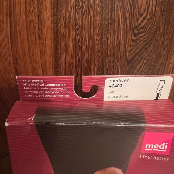 Mediven Sheer & Soft Calf, Closed Toe, Natural Mild Medical Compression Hose,new - Picture 5 of 7